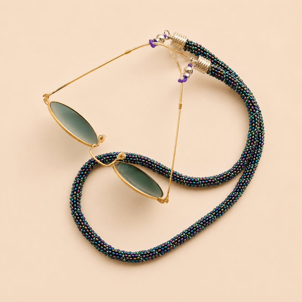 Disco Beaded Eyeglass Chain